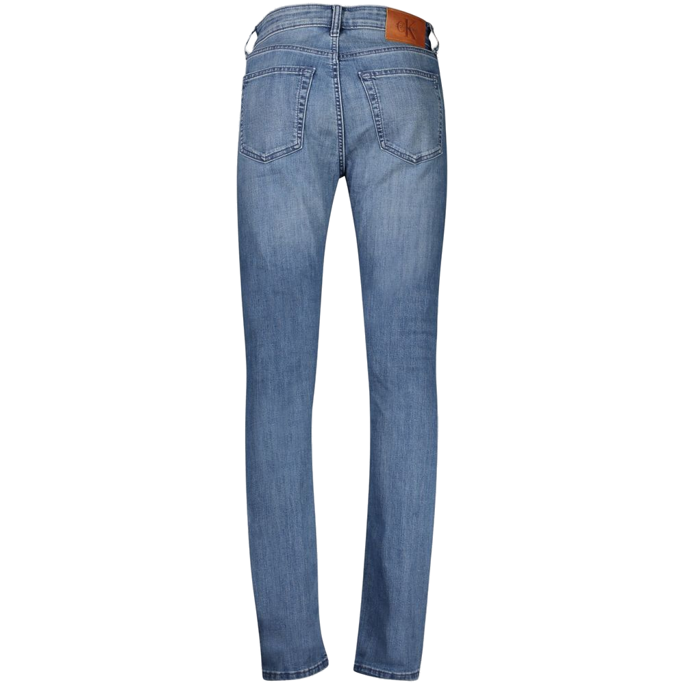 Calvin Klein Slim-Taper Cotton Jeans — Blue, view 2