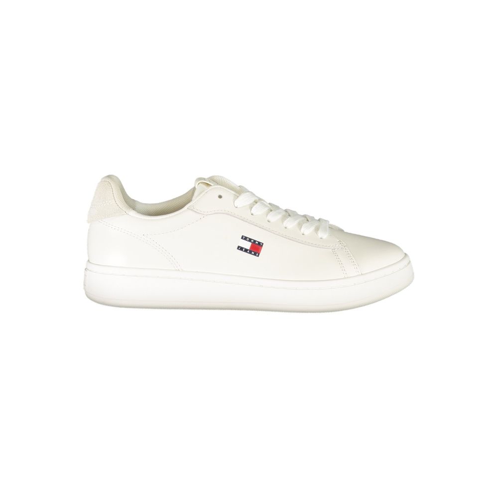 Tommy Hilfiger Lace-Up Logo Sneaker — White by Tommy Hilfiger