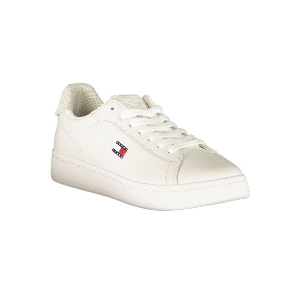 Tommy Hilfiger Lace-Up Logo Sneaker — White, view 2