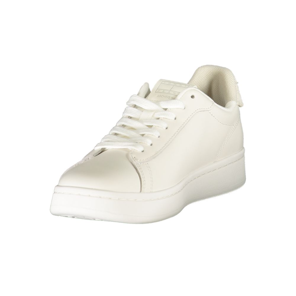 Tommy Hilfiger Lace-Up Logo Sneaker — White, view 3