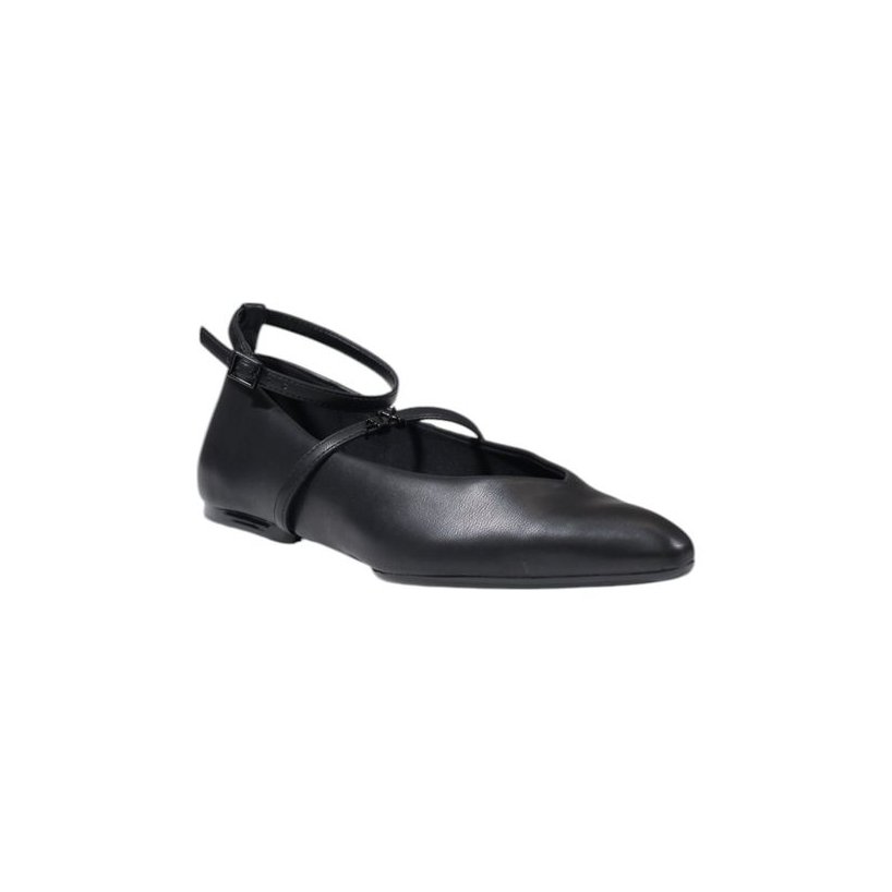 Armani Exchange Ankle Strap Flat — Black, view 2