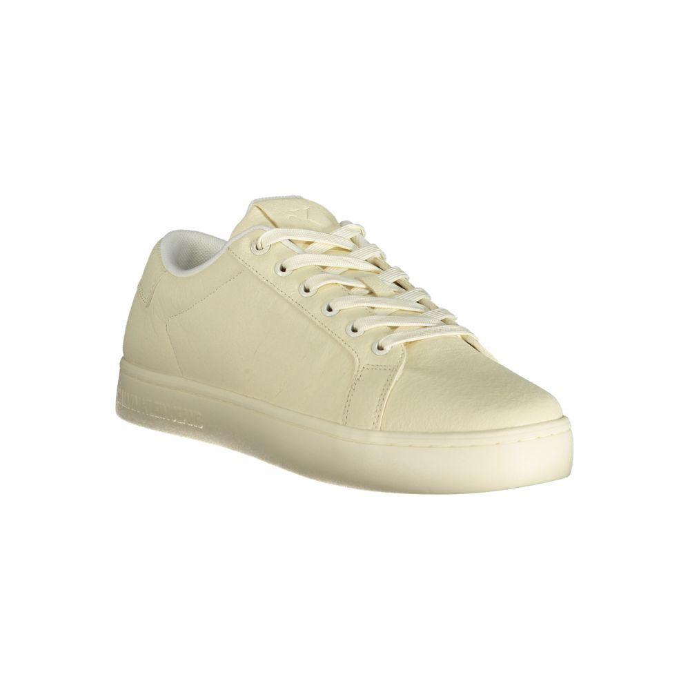 Calvin Klein Platform Polyester Sneaker — White, view 2