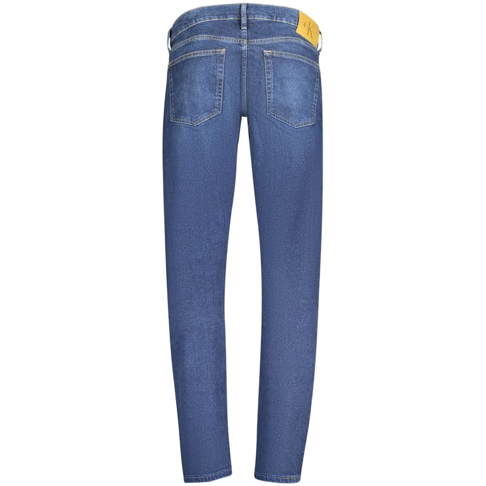 Calvin Klein Slim Tapered Cotton Jeans — Blue, view 2