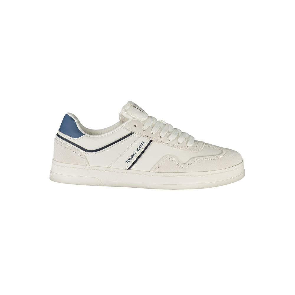 Tommy Hilfiger Colorblock Leather Sneaker — White by Tommy Hilfiger