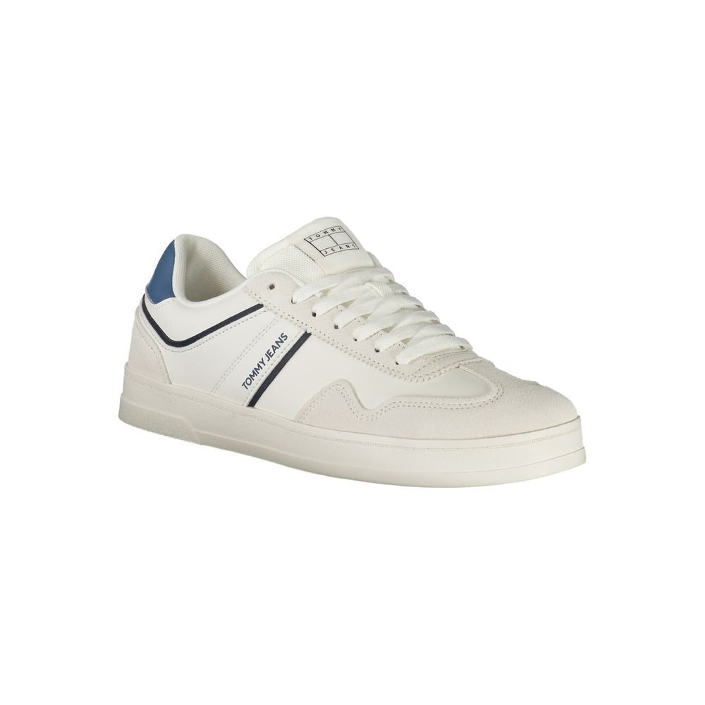 Tommy Hilfiger Colorblock Leather Sneaker — White, view 2