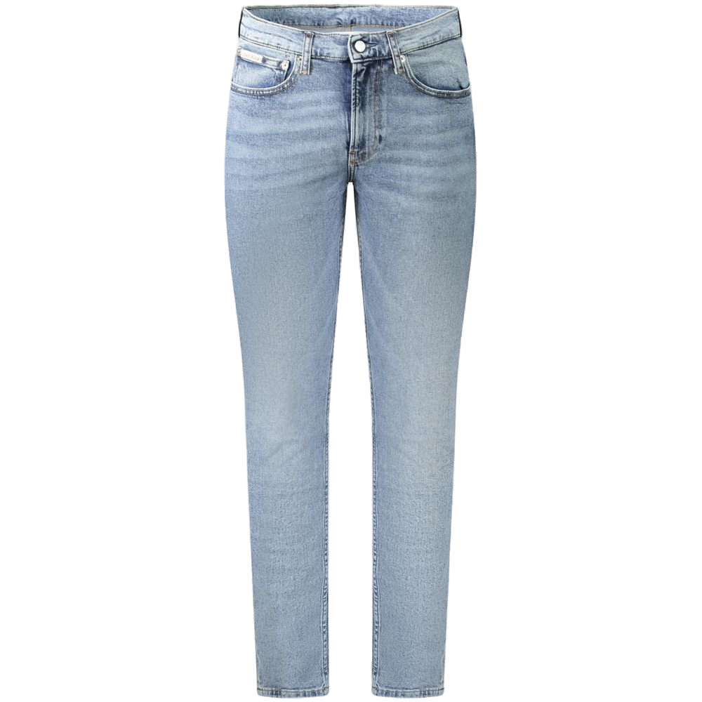 Calvin Klein Slim Taper Washed Cotton Jeans — Blue by Calvin Klein
