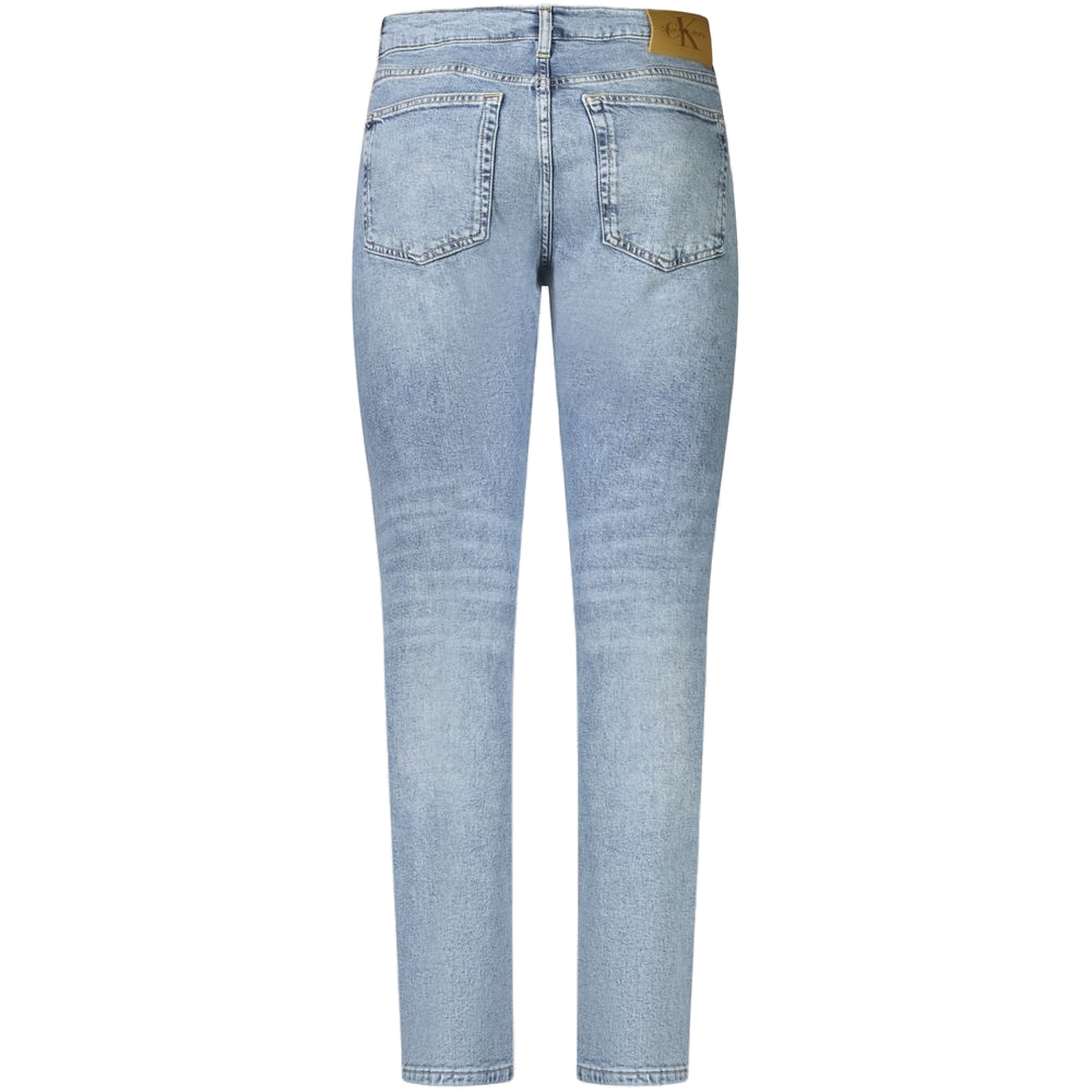 Calvin Klein Slim Taper Washed Cotton Jeans — Blue, view 2