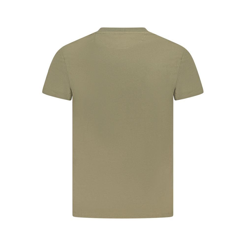 Timberland Logo-Embroidered Cotton T-Shirt — Green, view 2