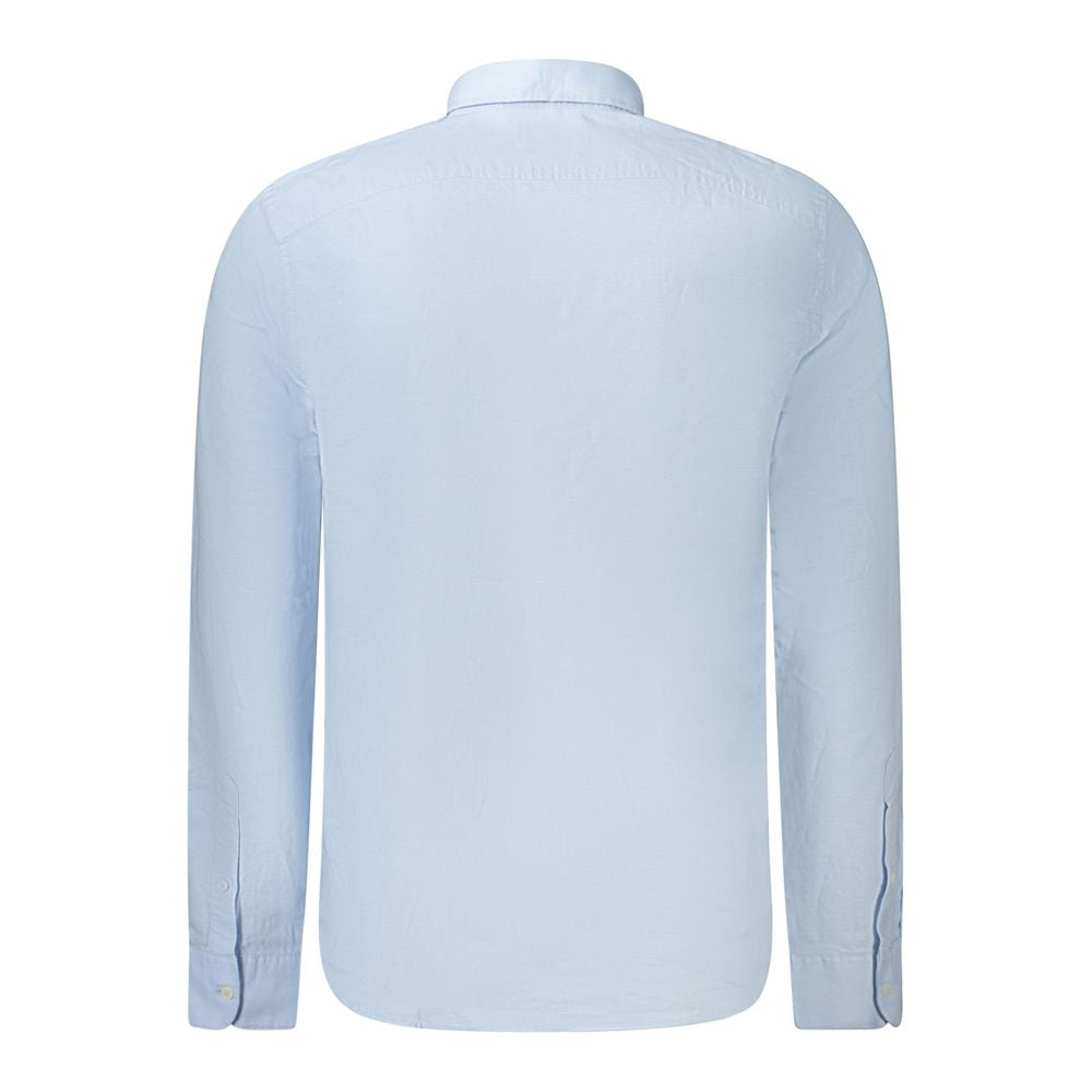 Timberland Linen Button-Down Shirt — Blue, view 2