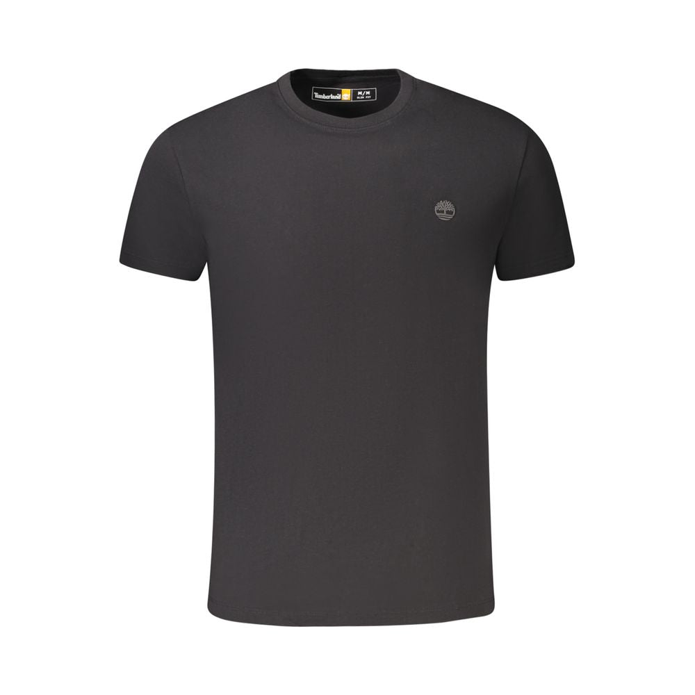 Timberland Logo-Embroidered Cotton T-Shirt — Black by Timberland