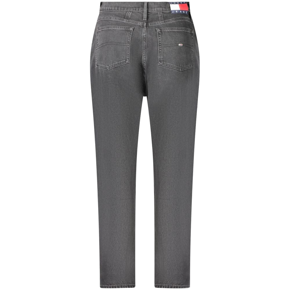 Tommy Hilfiger Ultra-High Tapered Mom Jeans — Black, view 2