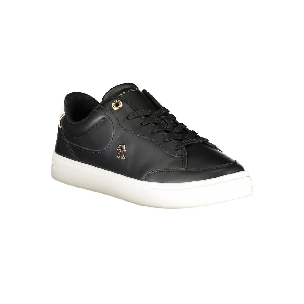 Tommy Hilfiger Leather and Polyurethane Sneaker — Black, view 2