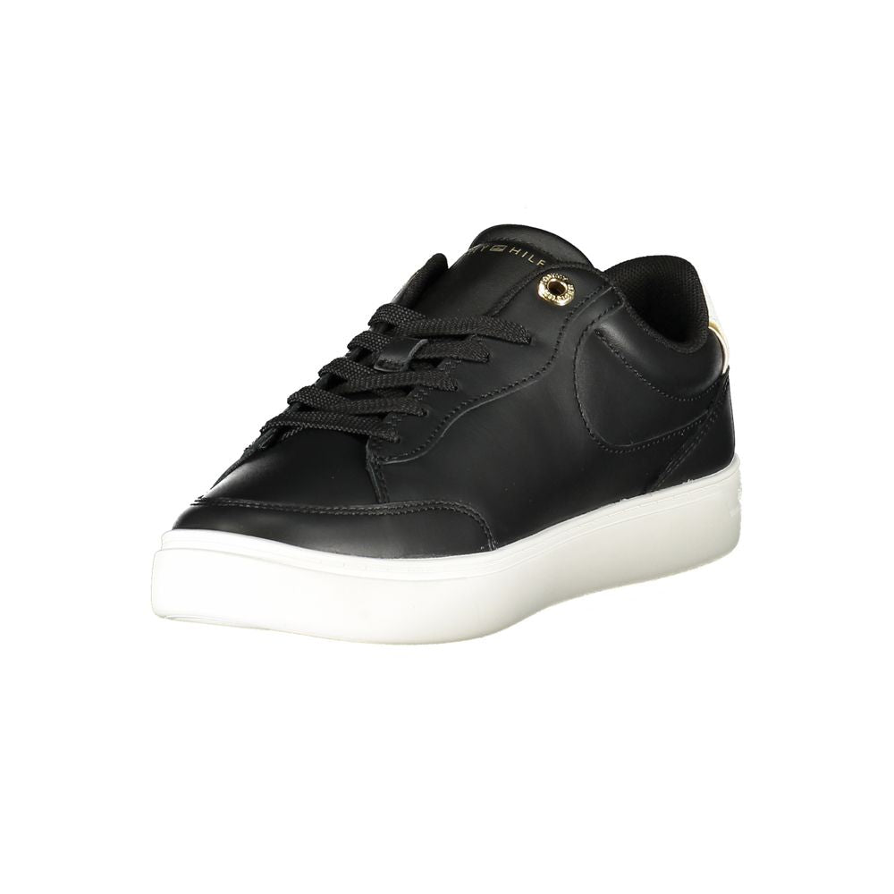 Tommy Hilfiger Leather and Polyurethane Sneaker — Black, view 3