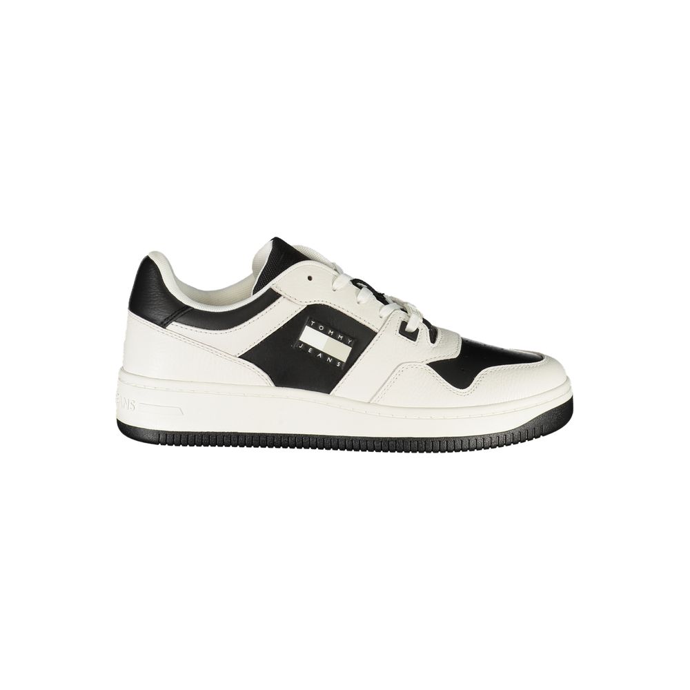Tommy Hilfiger Colorblock Leather Sneaker — White by Tommy Hilfiger