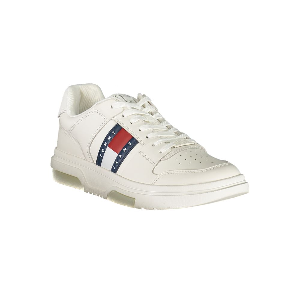 Tommy Hilfiger Logo-Stripe Sneaker — White, view 2