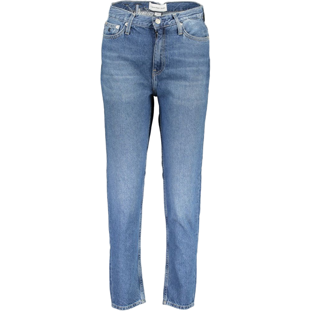 Calvin Klein High-Waist Cotton Jeans — Blue by Calvin Klein