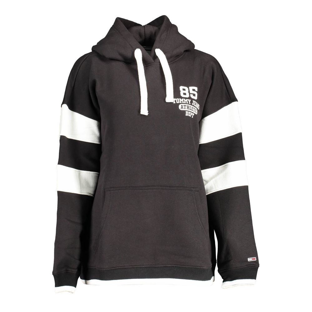 Tommy Hilfiger Striped Cotton-Blend Hoodie — Black by Tommy Hilfiger