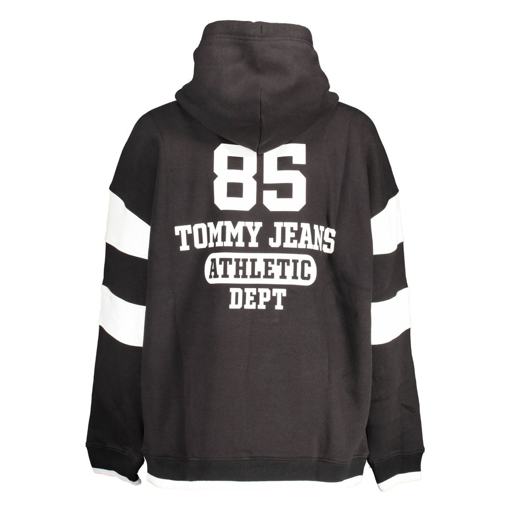 Tommy Hilfiger Striped Cotton-Blend Hoodie — Black, view 2