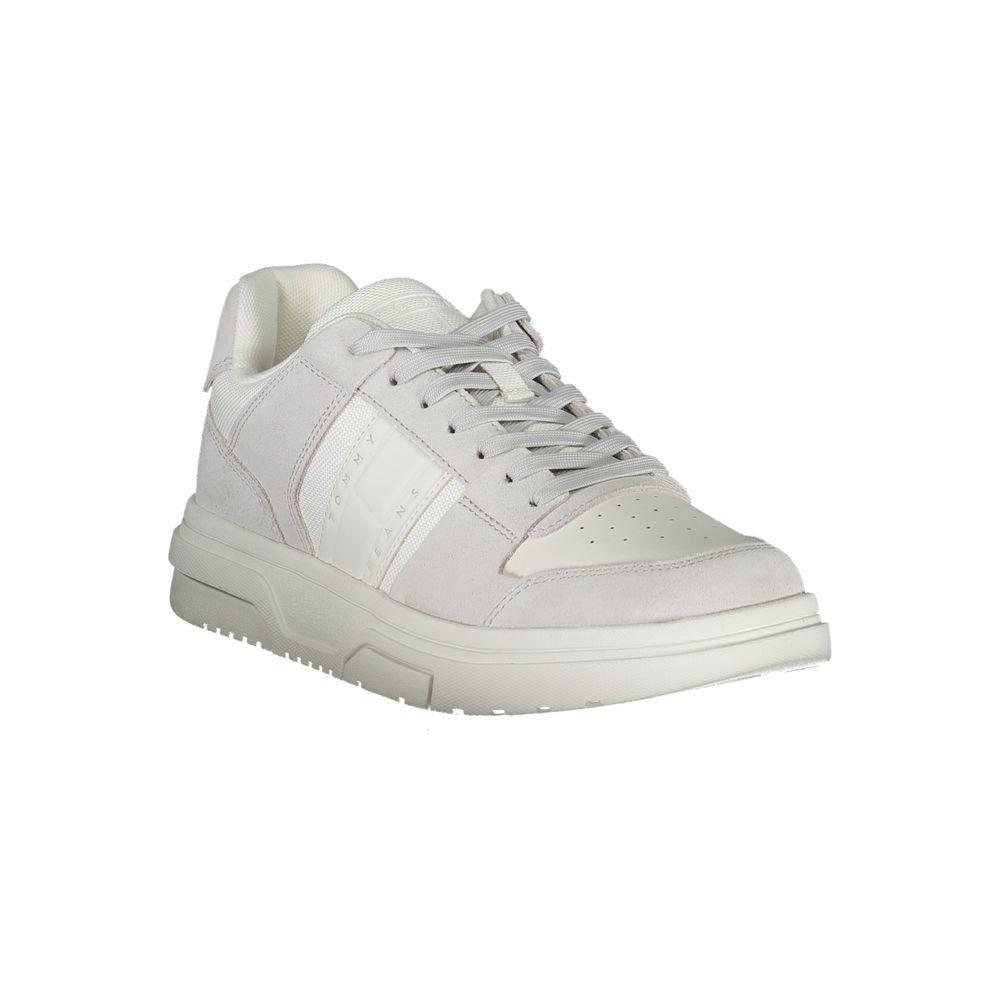 Tommy Hilfiger Leather and Polyurethane Low-Top Sneaker — White, view 2
