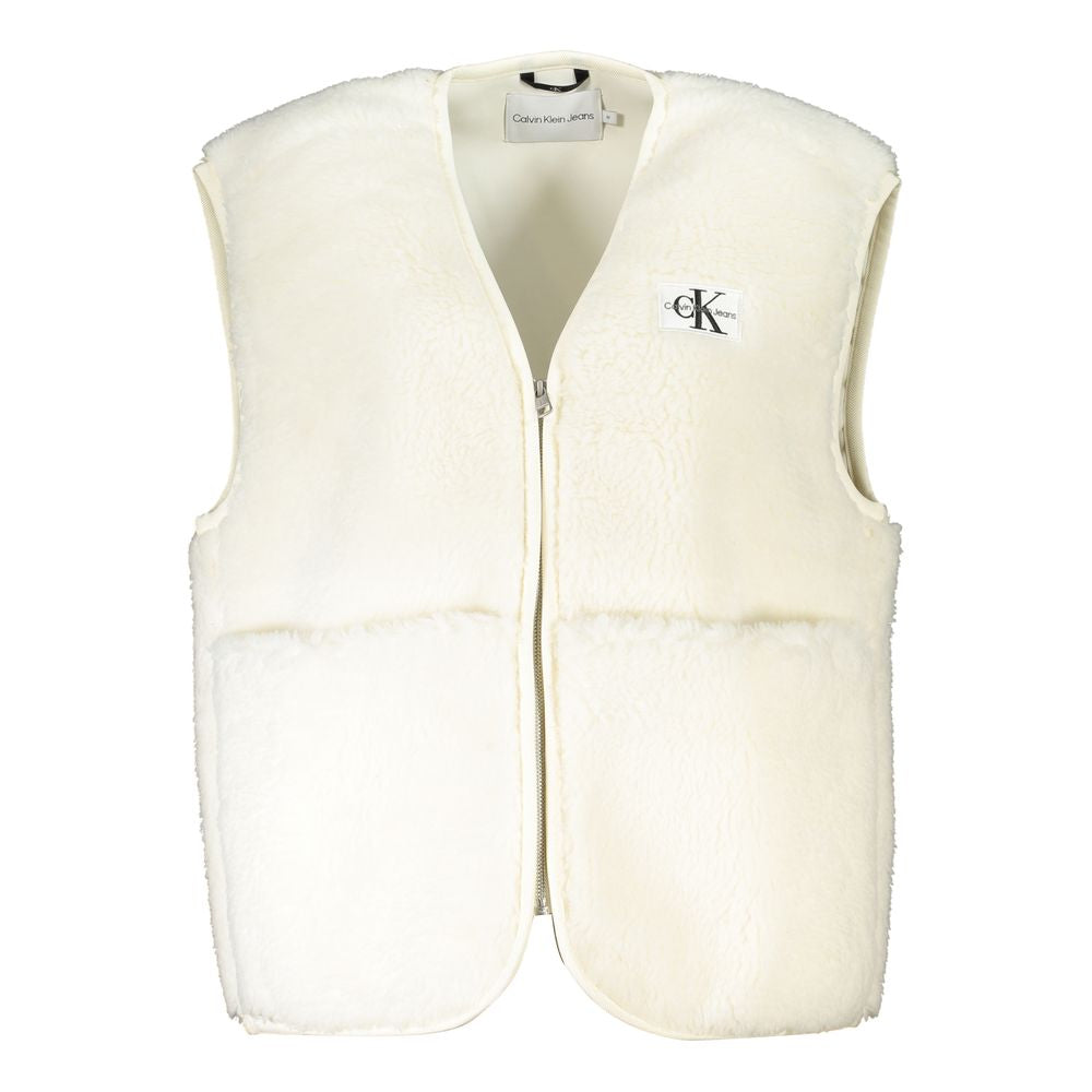 Calvin Klein Quilted Polyester Vest — White by Calvin Klein