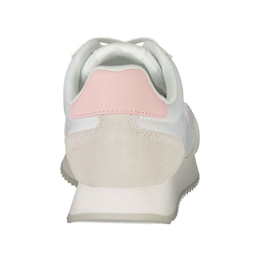 Calvin Klein Leather and Polyester Sneaker — White, view 3