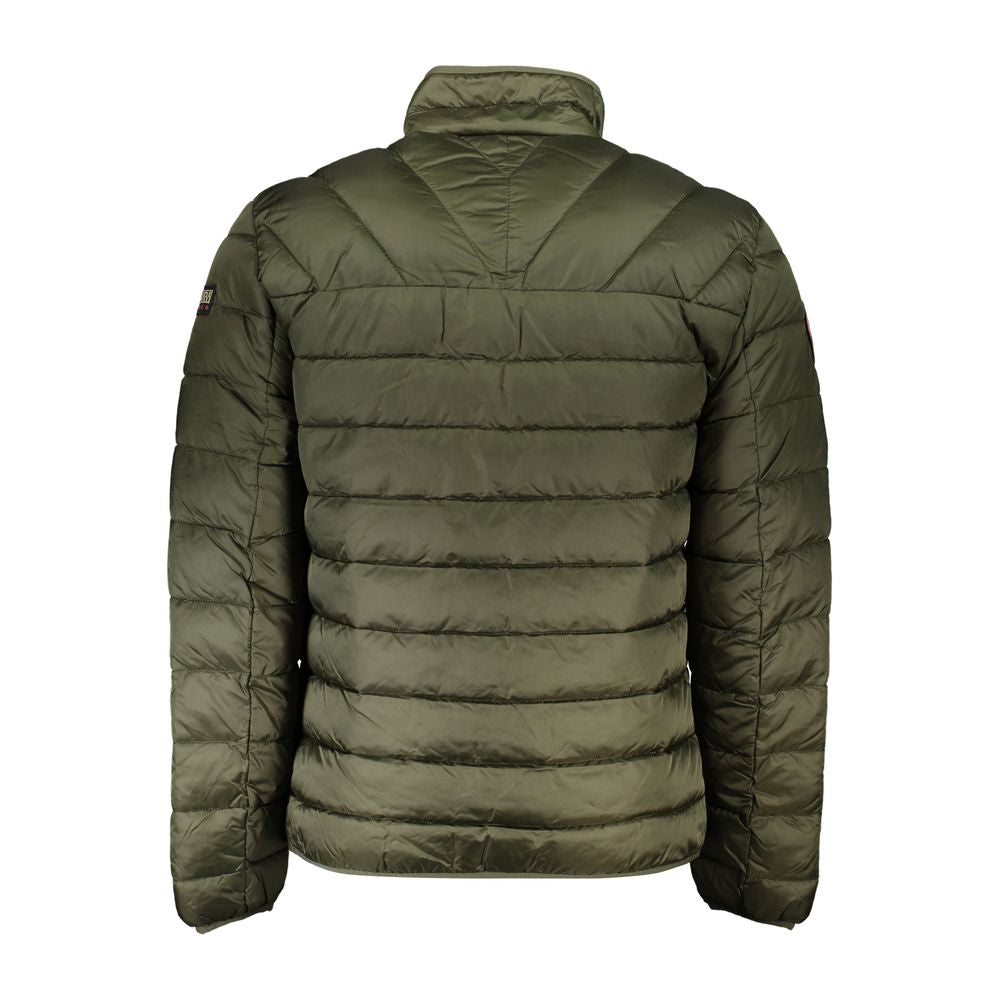 Napapijri Quilted Poliammide Down Jacket — Green, view 2