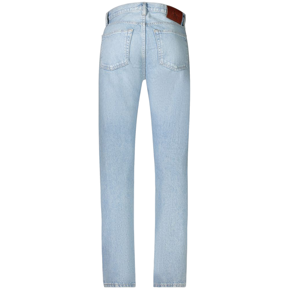 Calvin Klein Cotton Straight Jeans — Blue, view 2