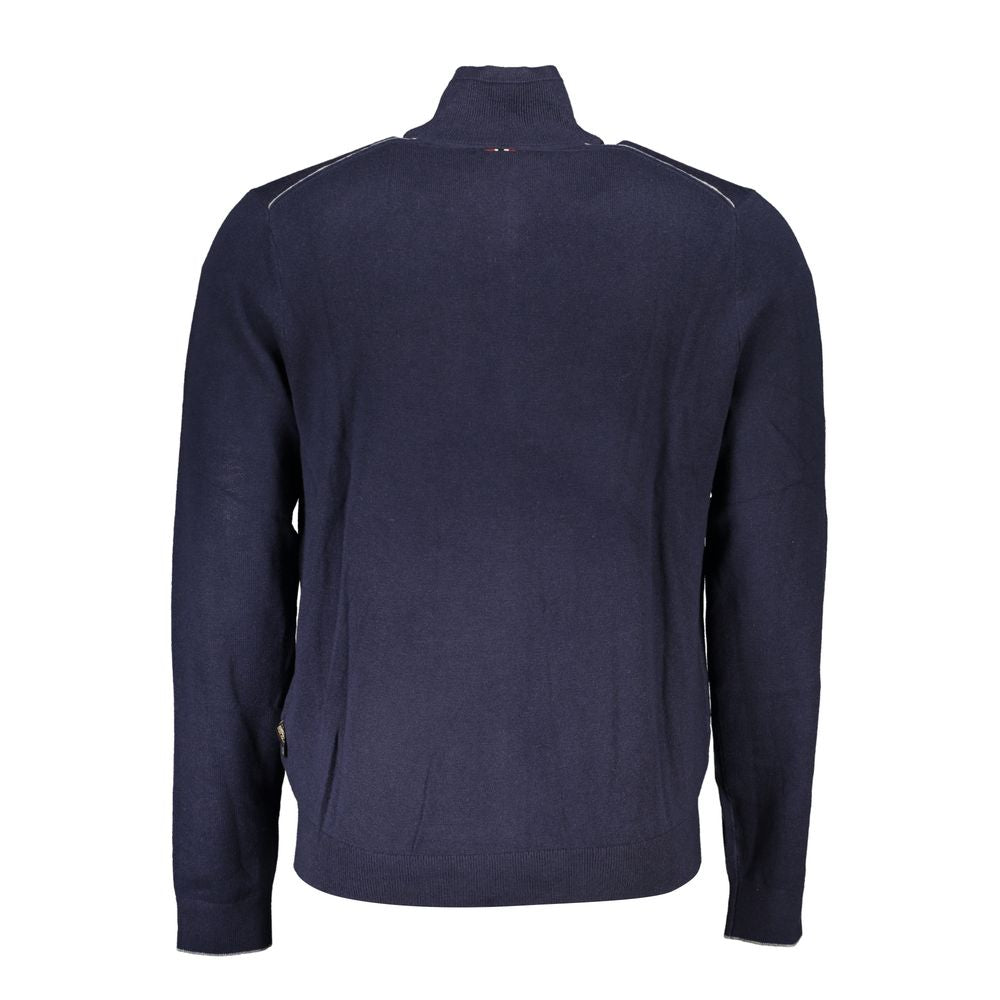 Napapijri Logo-Embroidered Cardigan — Navy, view 2