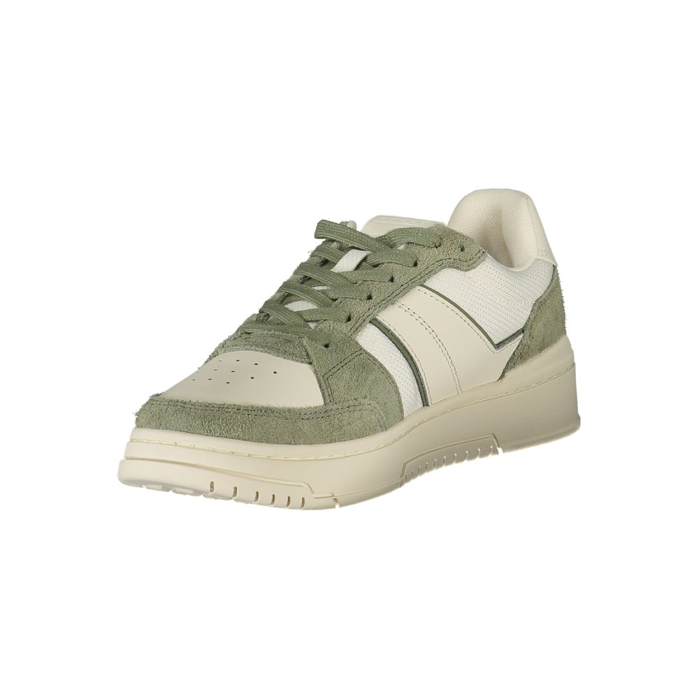 Tommy Hilfiger Colorblock Leather Sneaker — White, view 3