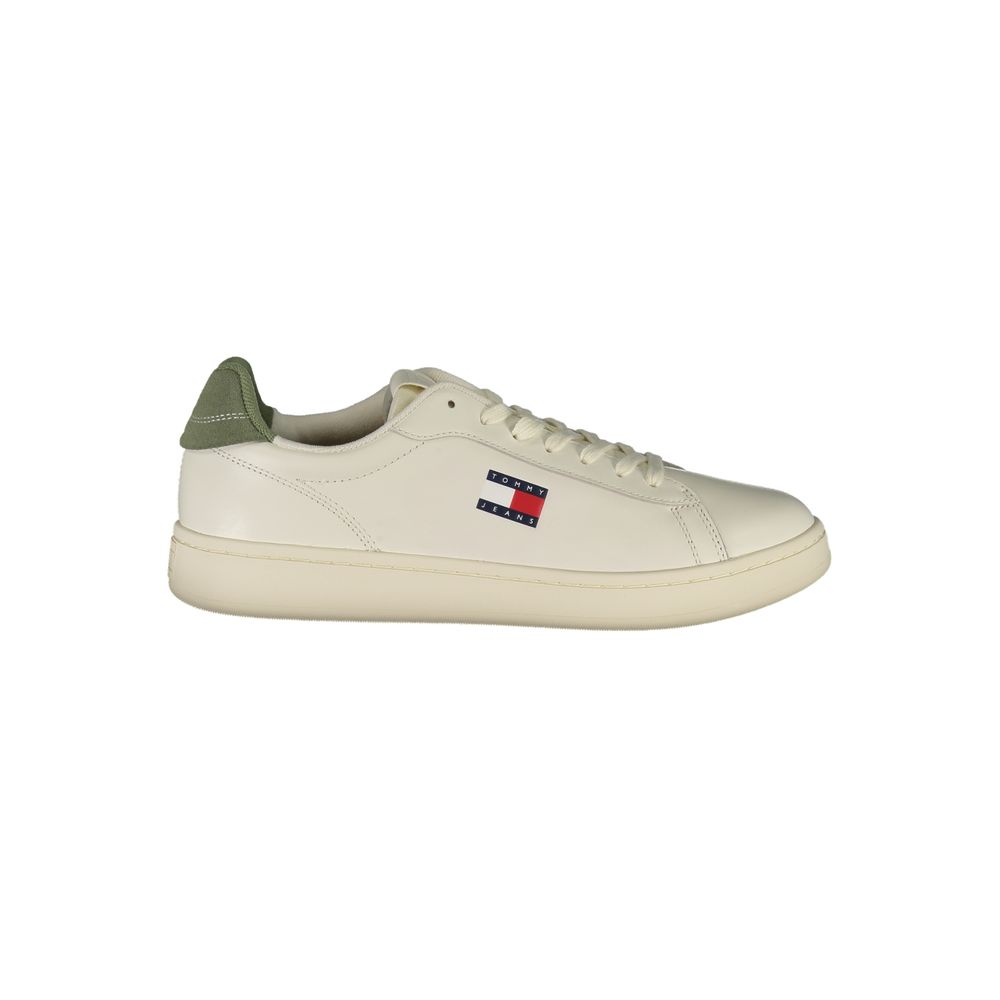Tommy Hilfiger Logo-Detail Lace-Up Sneaker — White by Tommy Hilfiger