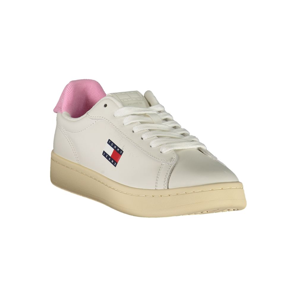 Tommy Hilfiger Leather and Polyurethane Sneaker — White, view 2