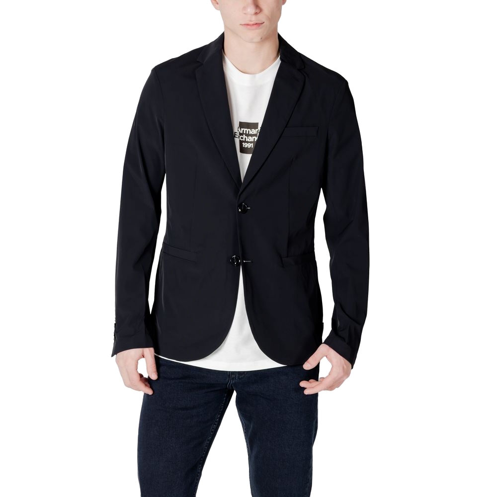 Armani Exchange Cotton Blazer — Black by Armani Exchange