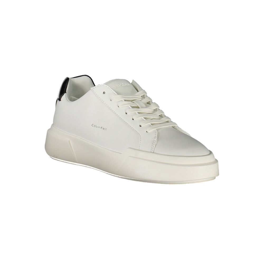 Calvin Klein Polyurethane Blend Sneaker — White, view 2