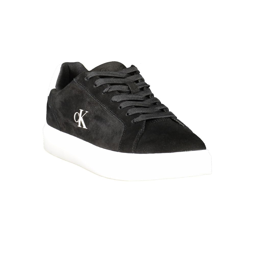 Calvin Klein Logo Print Sneaker — Black, view 2
