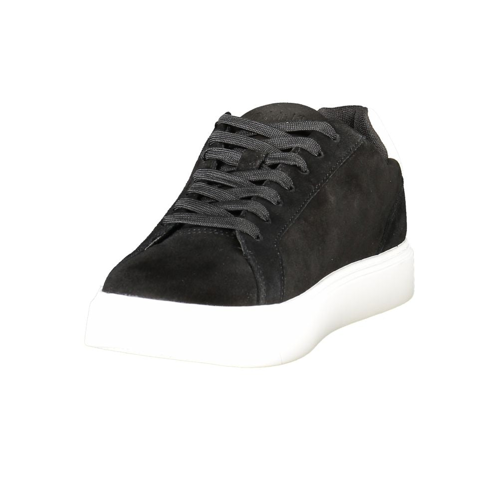Calvin Klein Logo Print Sneaker — Black, view 3
