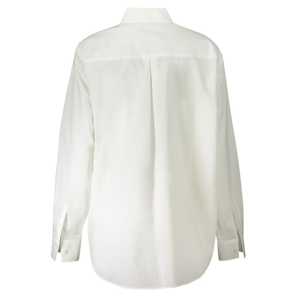 Calvin Klein Cotton Shirt — White, view 2