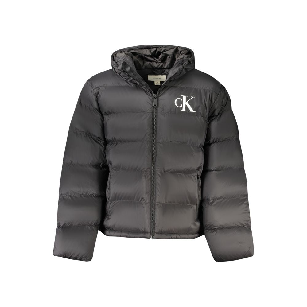 Calvin Klein Logo-Embroidered Water-Resistant Down Jacket — Black by Calvin Klein