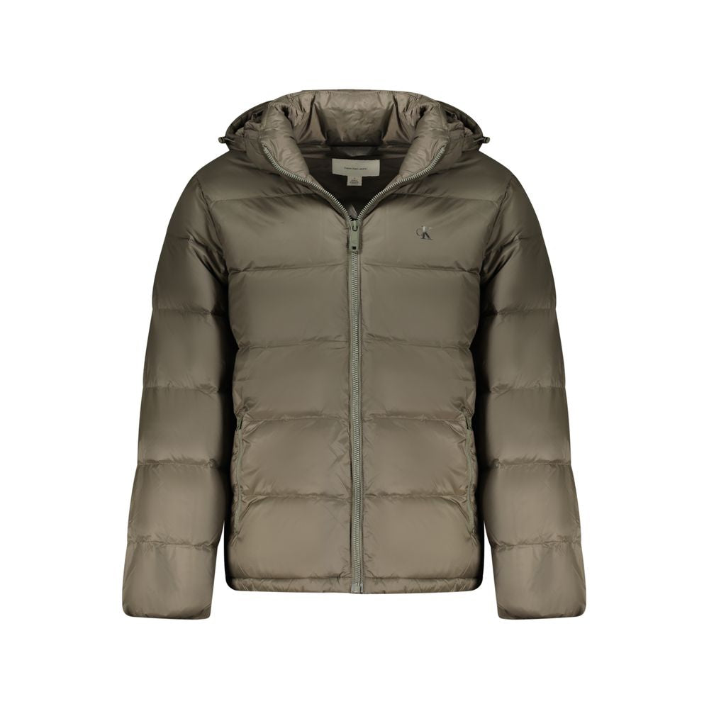 Calvin Klein Recycled Nylon Down Jacket — Brown by Calvin Klein