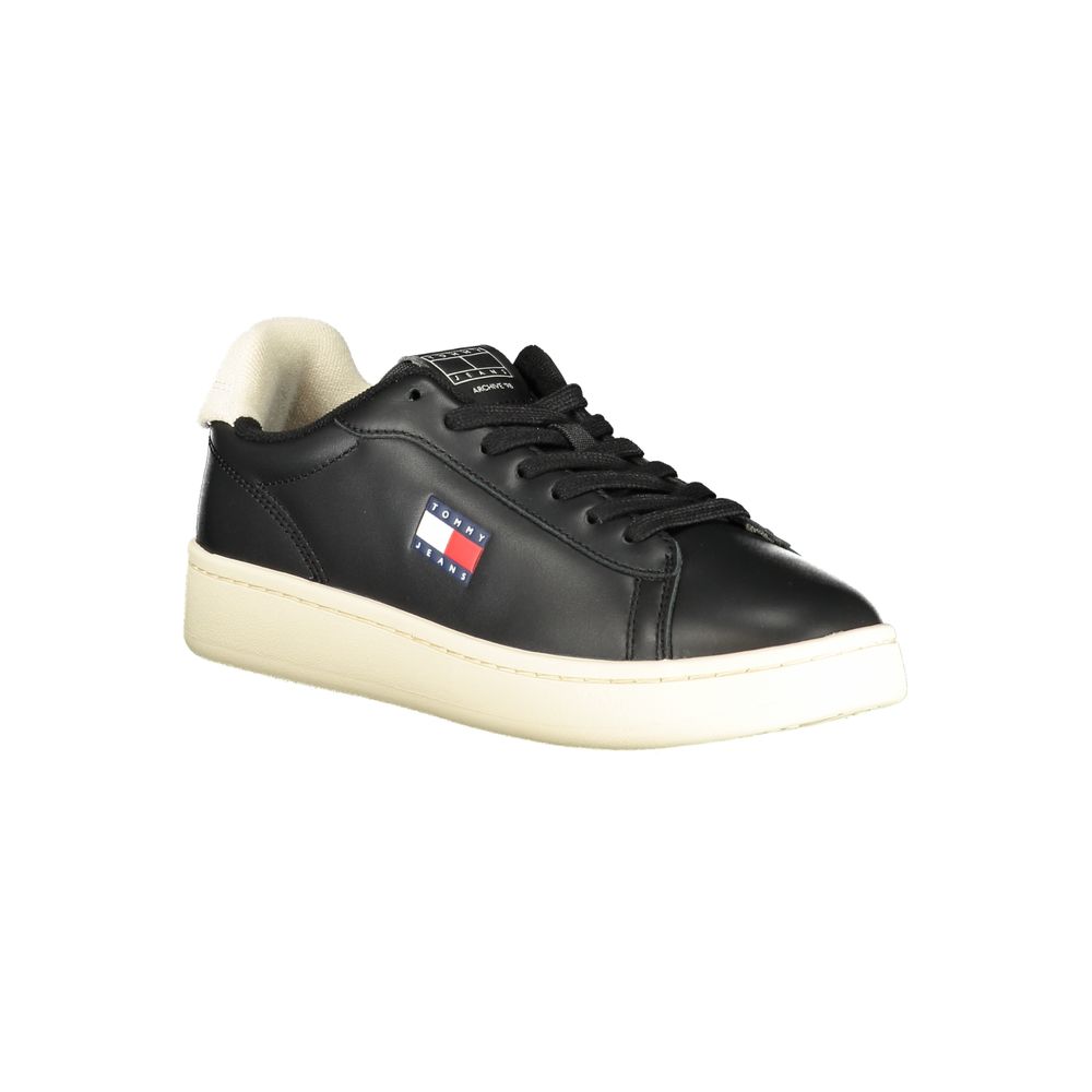 Tommy Hilfiger Leather and Polyurethane Sneaker — Black, view 2