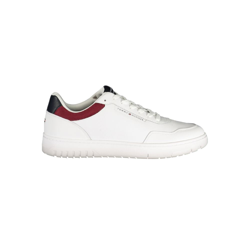 Tommy Hilfiger Leather and Polyurethane Low-Top Sneakers — White by Tommy Hilfiger