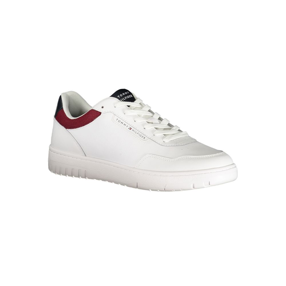 Tommy Hilfiger Leather and Polyurethane Low-Top Sneakers — White, view 2
