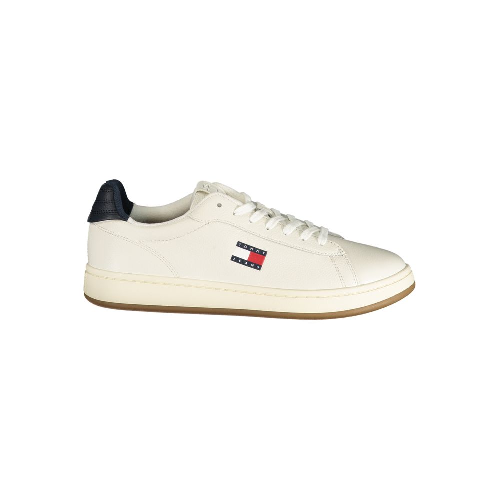 Tommy Hilfiger Leather-Blend Low-Top Sneaker — White by Tommy Hilfiger