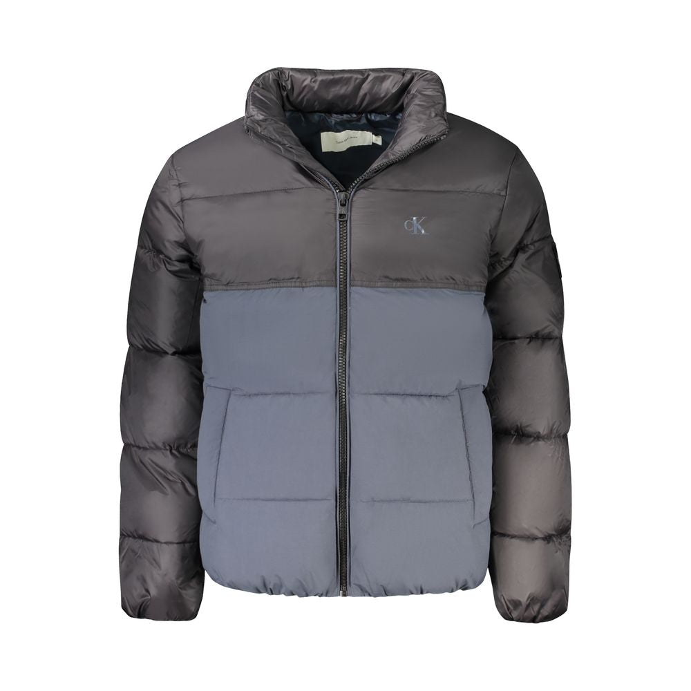 Calvin Klein Colorblock Puffer Down Jacket — Blue by Calvin Klein