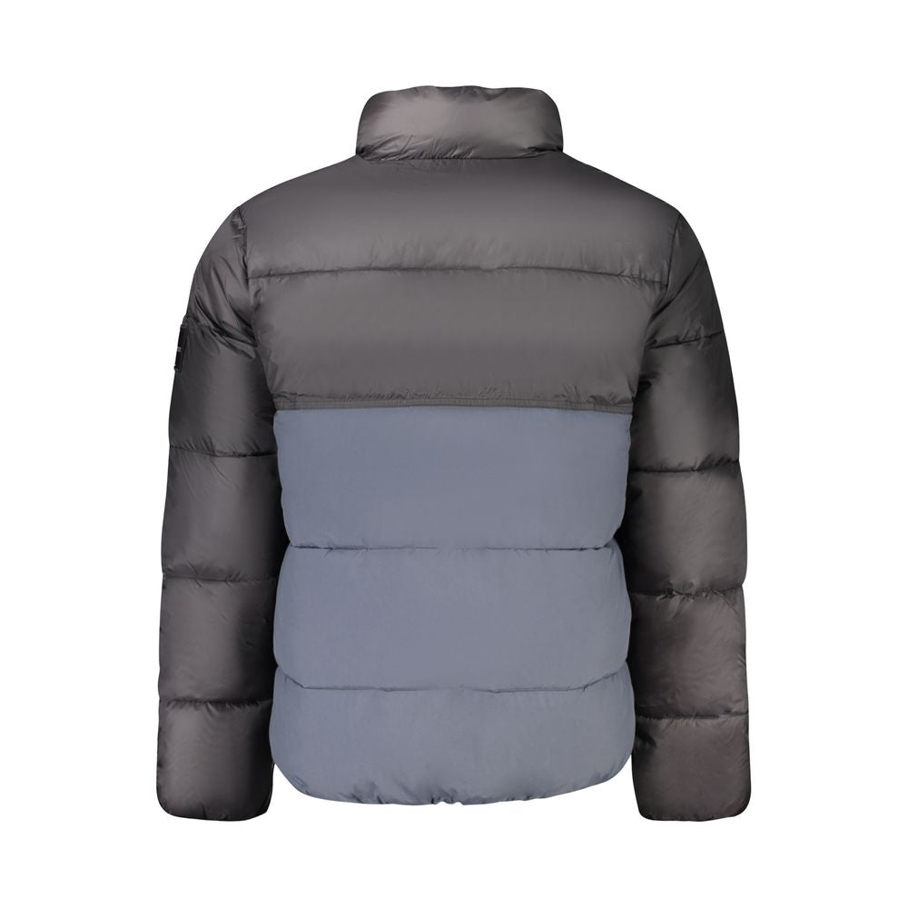 Calvin Klein Colorblock Puffer Down Jacket — Blue, view 2