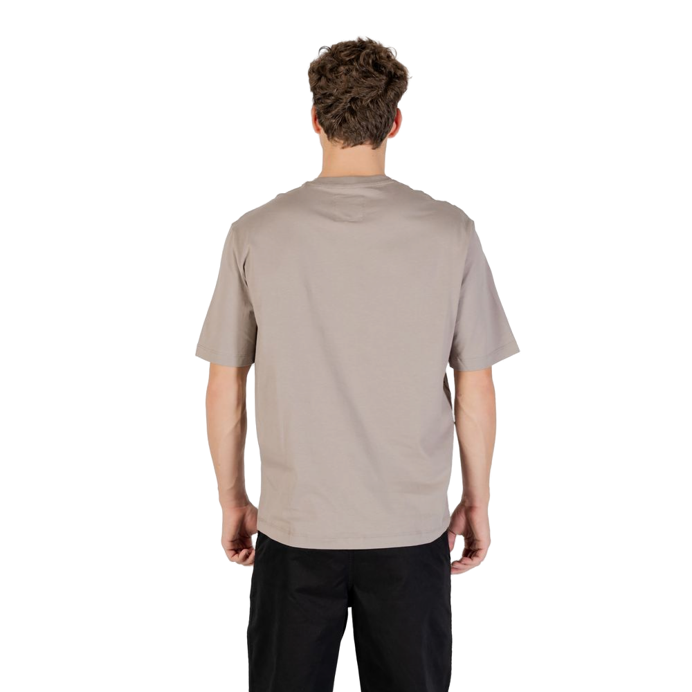 Armani Exchange Logo Pocket Cotton T-Shirt — Brown, view 2
