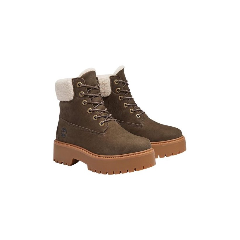 Timberland Recycled Leather Lace-Up Boot — Brown, view 2