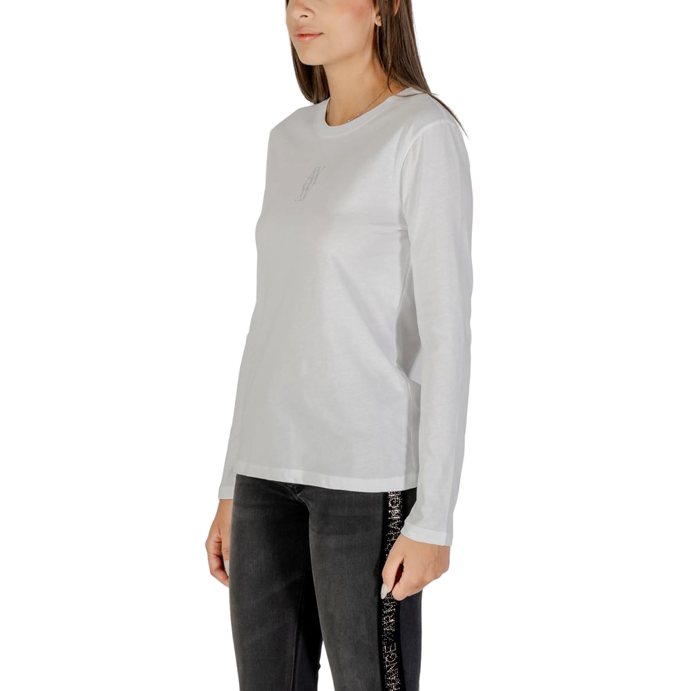 Armani Exchange Cotton Long-Sleeve T-Shirt — White, view 2