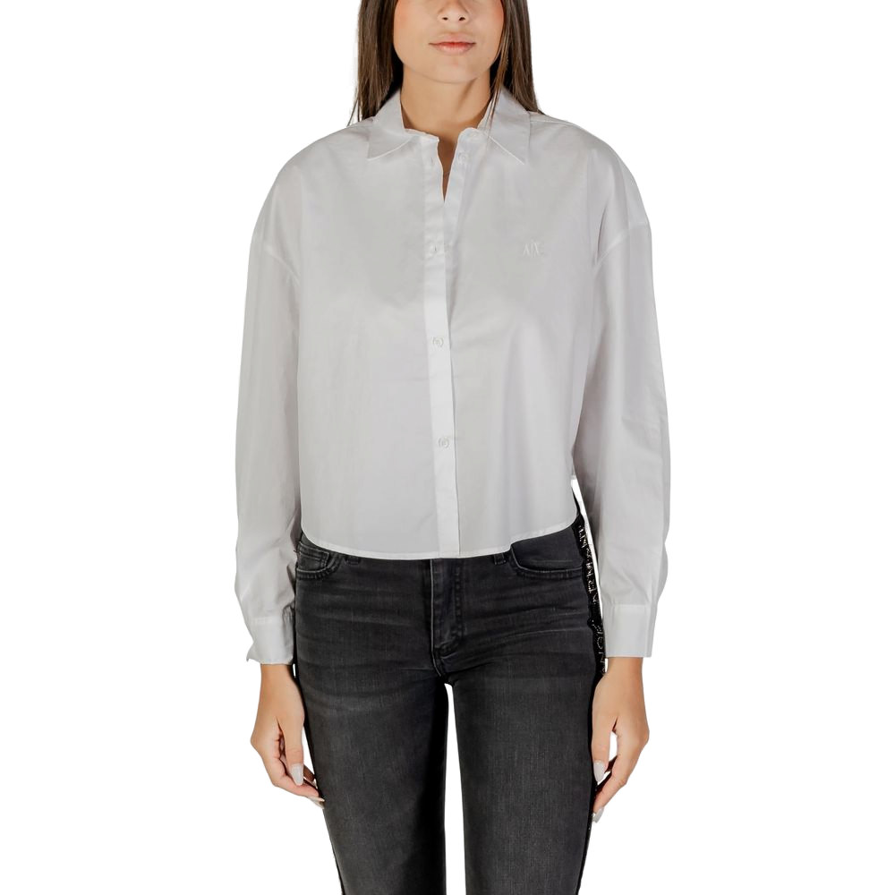 Armani Exchange Cotton Blouse — White by Armani Exchange