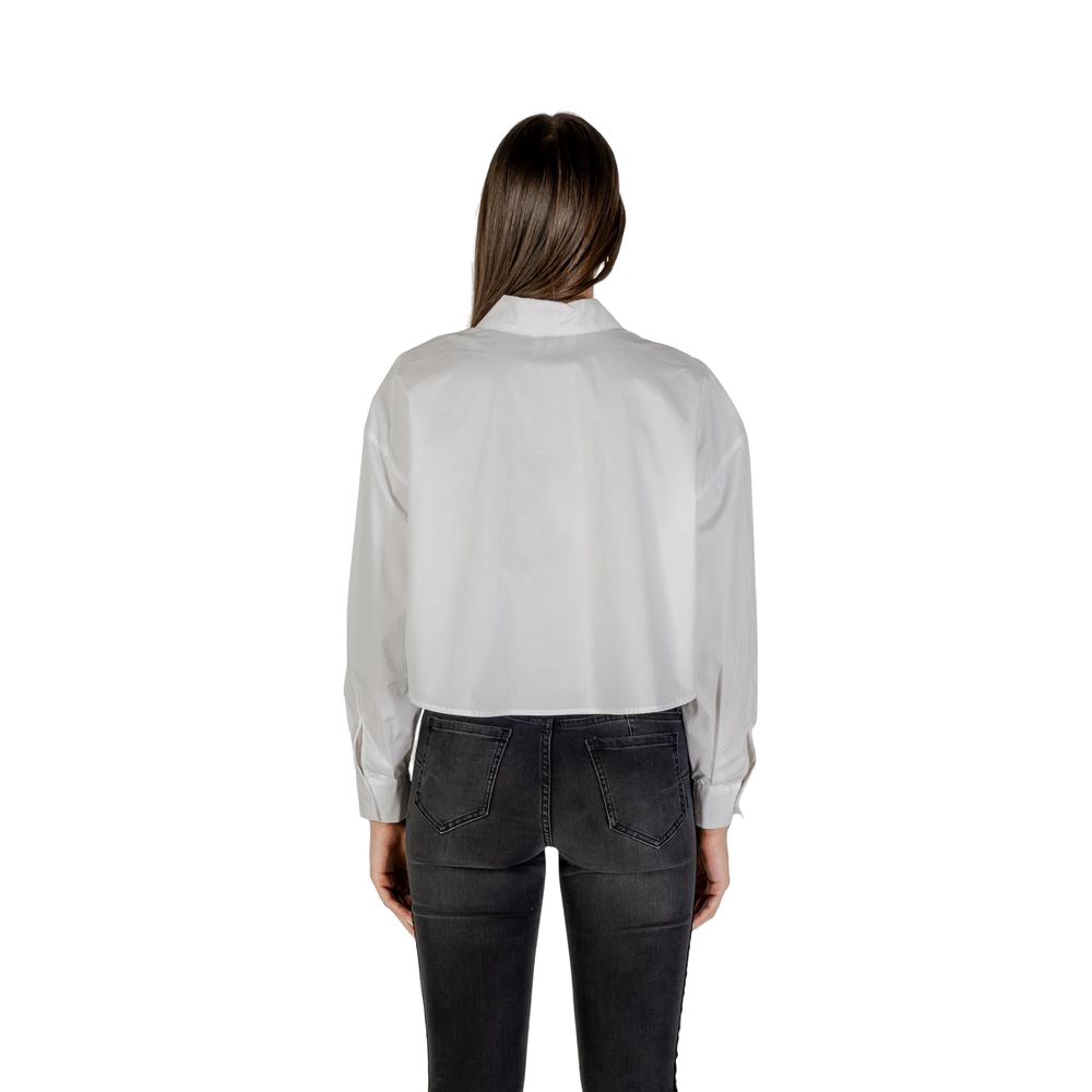 Armani Exchange Cotton Blouse — White, view 3