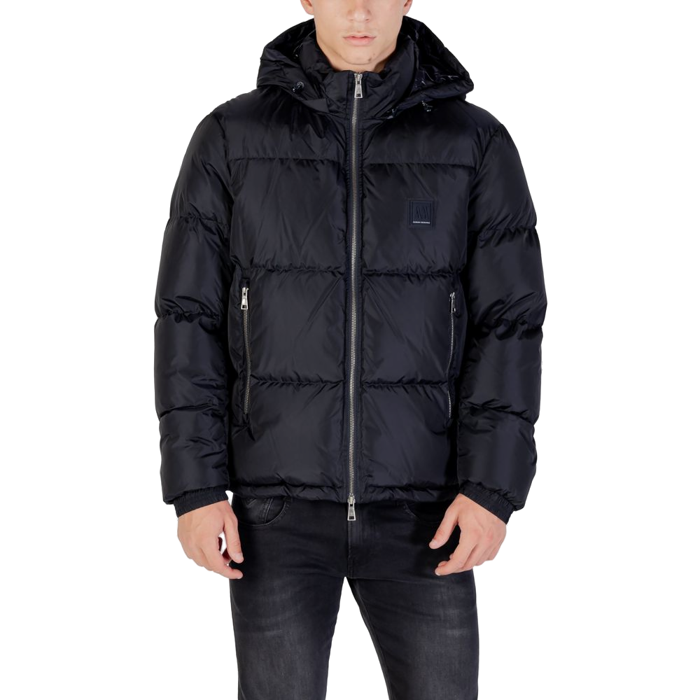 Armani Exchange Quilted Polyamide Down Jacket — Black by Armani Exchange
